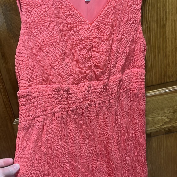 Dress Barn size 16 Coral Dress - Picture 3 of 10